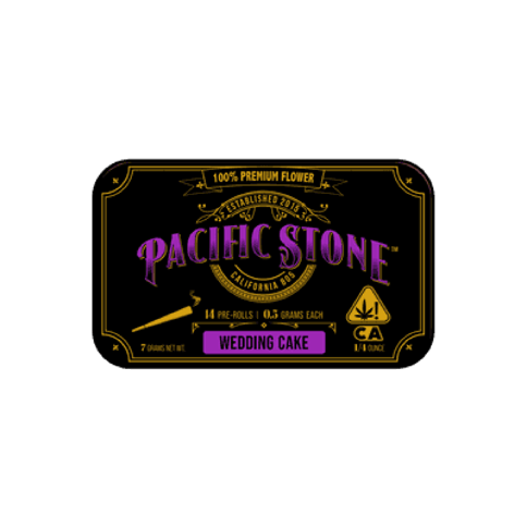 Pacific Stone | Wedding Cake (I) 14 x .5g Pre Rolls - BOTH - 7.0g - Pre-Roll