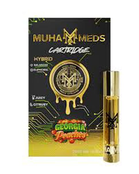 Georgia Peaches - MuhaMeds - Vape Cart - Hybrid - 2g**