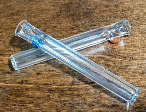 Clear Single Dot Straight Pipe