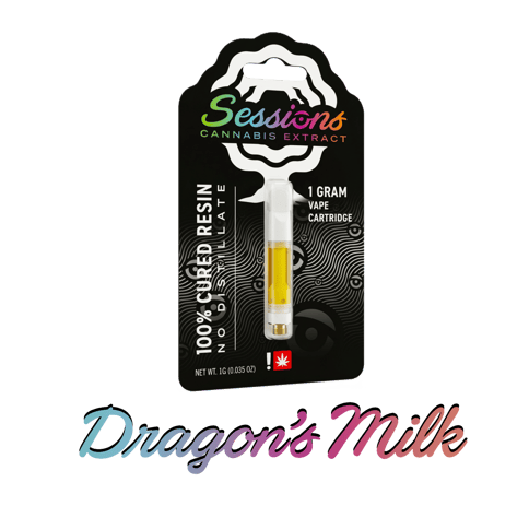 CURED RESIN CARTRIDGE | DRAGONS MILK | INDICA | 1 GRAM | 510 THREAD