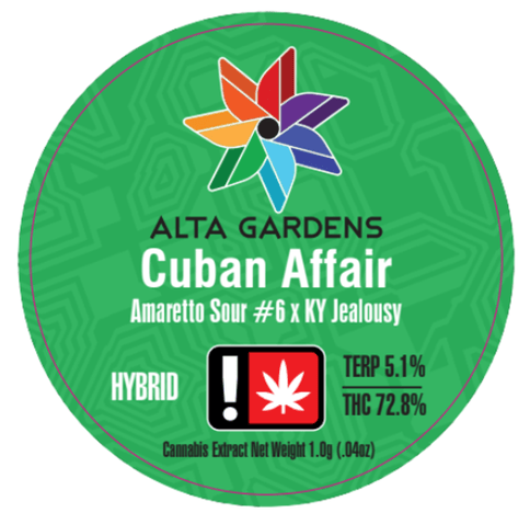 Cuban Affair 1g Cured Resin Dab (Alta Gardens)