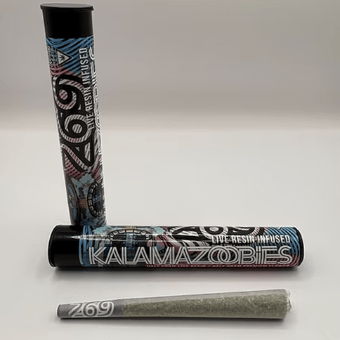 Blackberry Cheesecake | 269 Kalamazoobie Live Resin Infused Preroll 1g