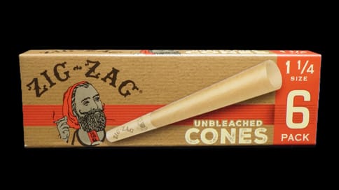 Zig Zag 1 1/4 unbleached cones