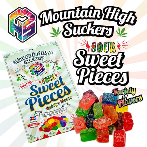 Sweet Pieces Sour MHS 100MG