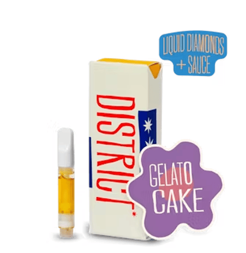 Liquid Diamond and Sauce Vape Cartridge - Gelato Cake - 1g