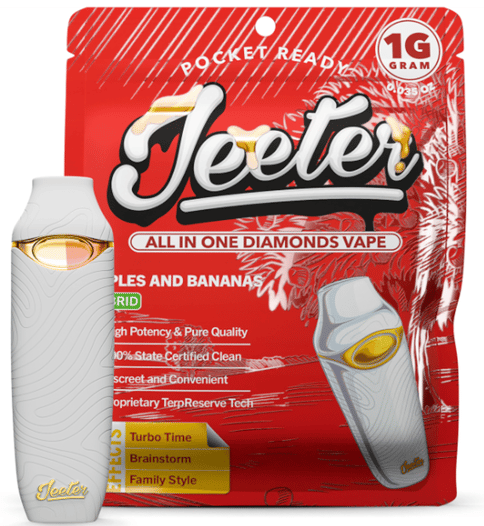 Jeeter Apples and Bananas  Liquid Diamond 1g Vape Disposable (H)