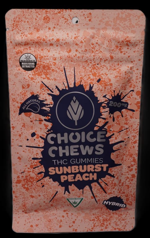 Choice - 200mg Gummies - Sunburst Peach (Hybrid)