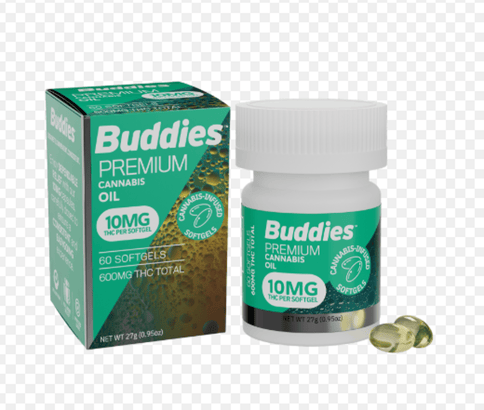 Buddies | THC Softgels | 60ct | 600mg
