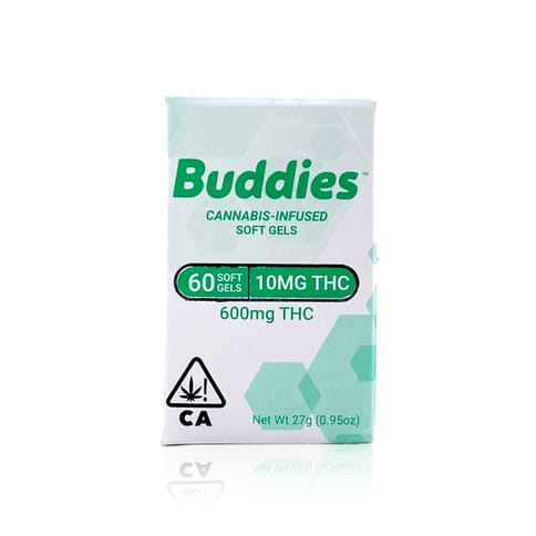 Buddies | THC Softgels | 60ct | 600mg