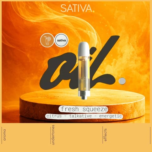 Fresh Squeeze 1g Distillate Vape Cartridge by Oil by Craft | Golden Rookie