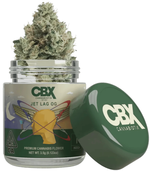 DISPLAY - CANNABIOTIX - INDOOR FLOWER - JET LAG OG - 3.5G