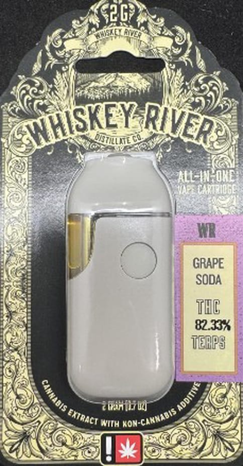 Whiskey River | Grape Soda | 2G | Distillate | Disposable