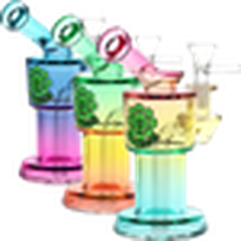 SeshGear Roboto Ombre Glass Water Pipe | 5.25" | 10mm F