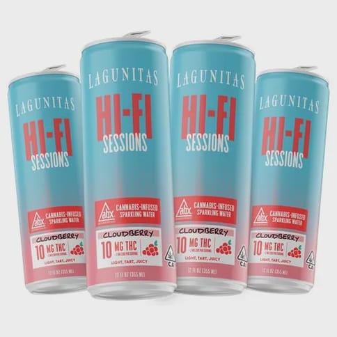 Lagunitas Hi-Fi Sessions | Rainbow Sherbet | 10mg THC x 4 Cannabis Infused Sparkling Water