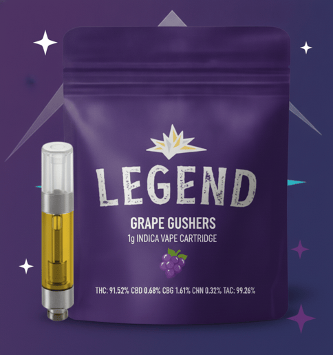 Legend - Grape Gushers - Natural Cart - 1g