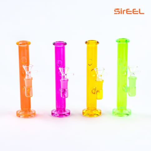 SirEEL | 7" UV Tube Bong w/Bowl | Asst Colors