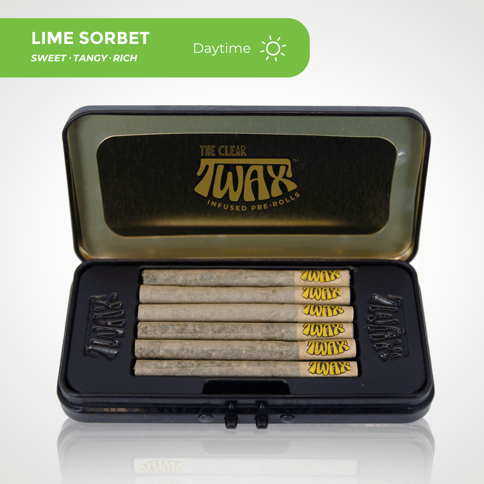 Twax | Lime Sorbet | H | Infused Pre-Roll Pack | 3G