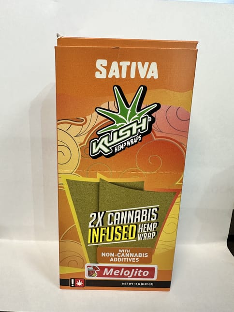 Kush Wraps | Melojito | Sativa | 2PK | THC Infused Hemp Wraps