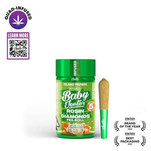 KB - JEETER - INFUSED PREROLL MULTIPACK - QUADS ISLAND PAPAYA - 2.5G