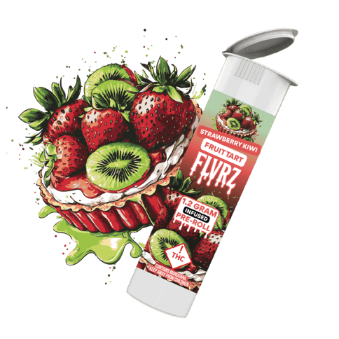FLVRZ Infused Joint | FLVRZ Strawberry Kiwi Infused Joint 1.2g Rec