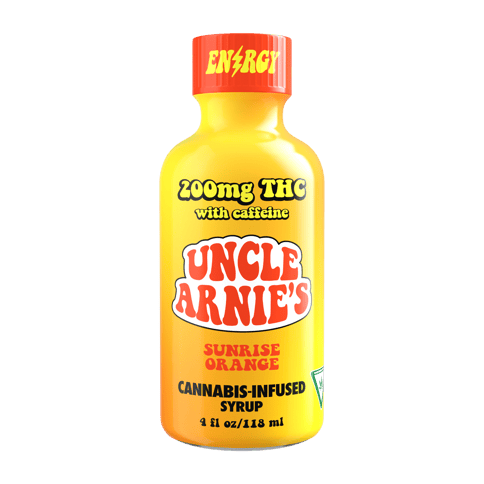 Sunrise Orange | Uncle Arnie's | THC Syrup | 200mg THC 150mg Caffiene