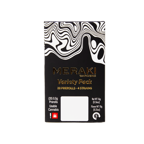 4 STRAIN PRE-ROLL MULTI-PACK | BANANACONDA & GAS BERRY & GRAPE GAS & MERAKI MANGO | HYBRID | 0.5 GRAM | X20