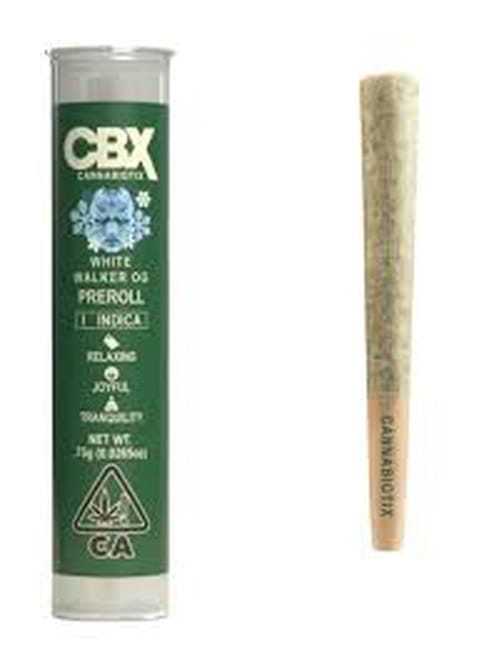 CBX | White Walker OG | Preroll | Indica | 0.75 |