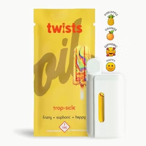 Tropsicle 4g Distillate Twist All-in-One Vape by Oil by Craft | Golden Rookie