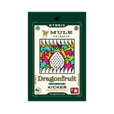 Mule | Dragon Fruit Kicker | 200MG | 1:1 | THC:CBD | 2 Piece Gummy