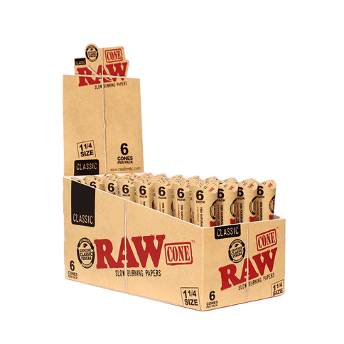 RAW Classic Cones - 1 1/4 6 Pack