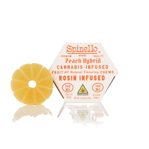 Spinello Peach Hybrid Rosin Gummy