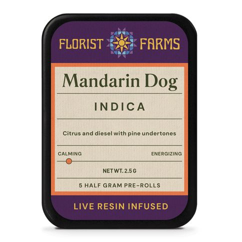 5pk | Mandarin Dog | Live Resin Infused