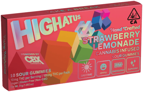 KB - HIGHATUS - THC GUMMY - STRAWBERY LEMONADE - 100MG