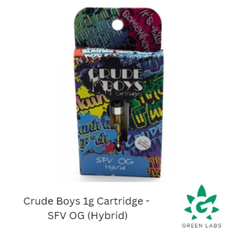 (REC) Crude Boys 1g Cartridge - SFV OG (Hybrid) - 1.0g