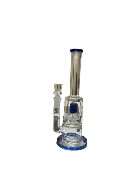 10.5* Straight Glass Water Pipe with Showerhead Percolator | Yellow