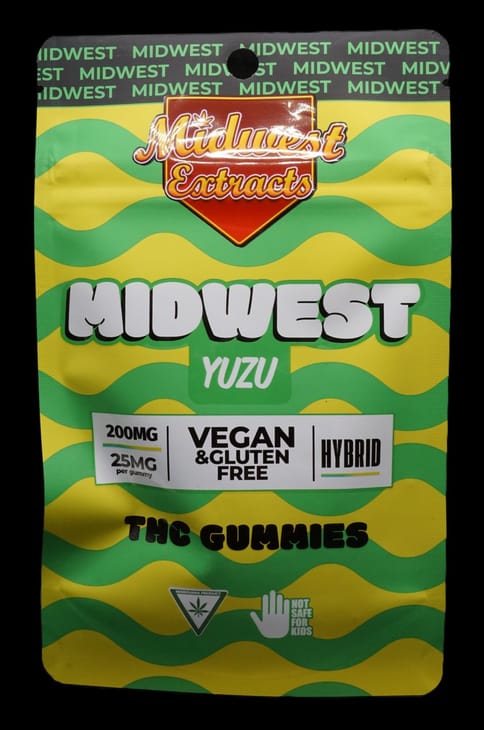 Midwest Extracts Yuzu Gummies - 200mg - 8pk