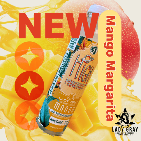 Lady Gray | High Margarita Mango Fast Acting | Drink | 100mg