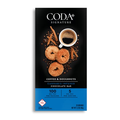 Coffee & Doughnuts | 100mg Chocolate