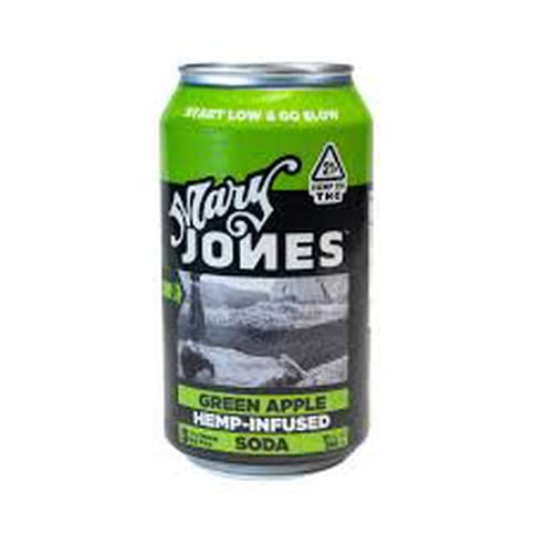 Mary Jones Soda | Green Apple | 100MG | 12oz Can