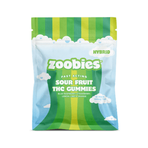 Zoobies - Sour Fruit - Gummies - 100mg - 10ct