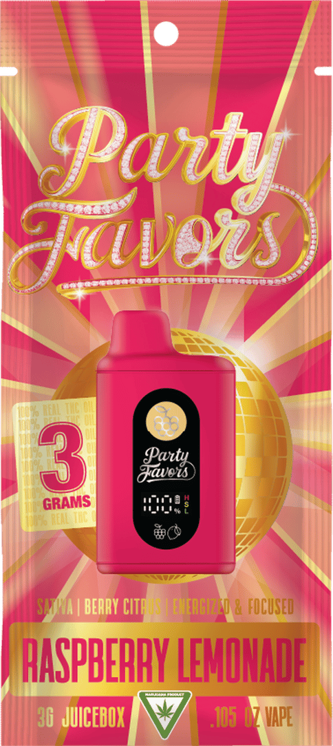 Party Favors Juicebox Raspberry Lemonade  Disposable 3g