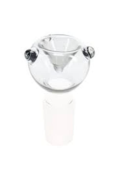 Clear Dotted Glass Bowl Piece
