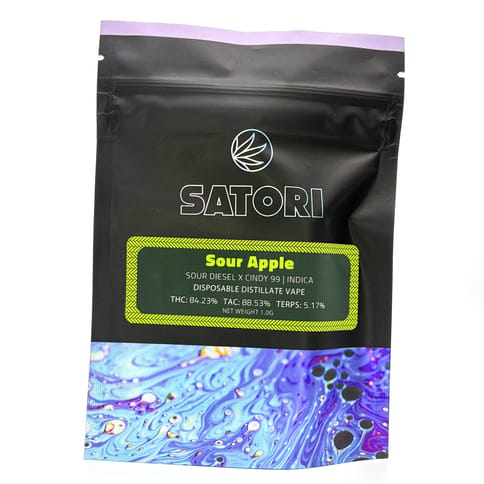 Sour Apple, 1g DISPOSABLE vape