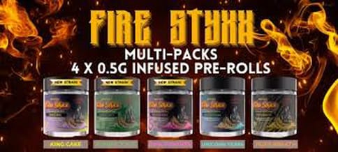 (MED) Fire Styxx Infused Pre-Roll .5g (4pk) - Pink Panther