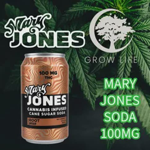 Mary Jones Soda Root Beer 100mg (MED)