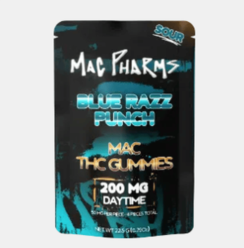 Sour Blue Razz Punch GUMMIES | MAC PHARMS | 100MG