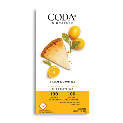 CODA Cream & Crumble 1:1 THC:CBD 100mg