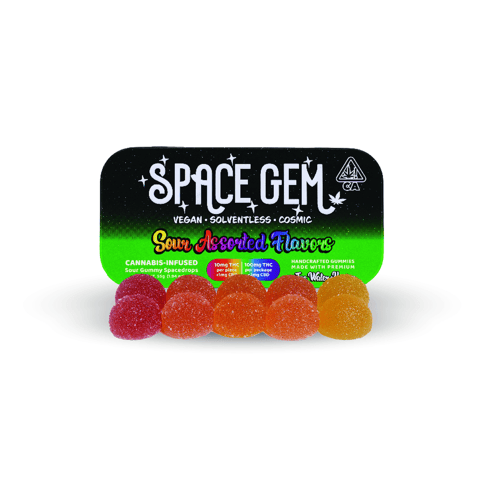 Space Gem | Sour Gummy SpaceDrops | 10mg THC x 10 Gummies