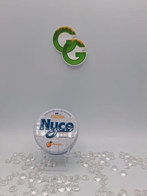 Peach 100MG Rosin Infused Gummy NYCE