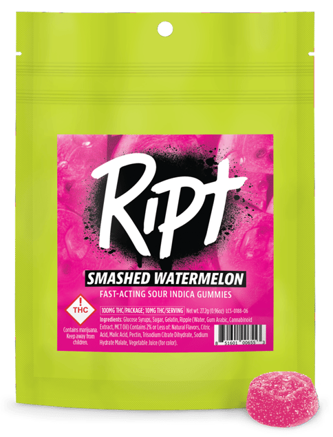 Ript | 100mg Gummies | Smashed Watermelon | I